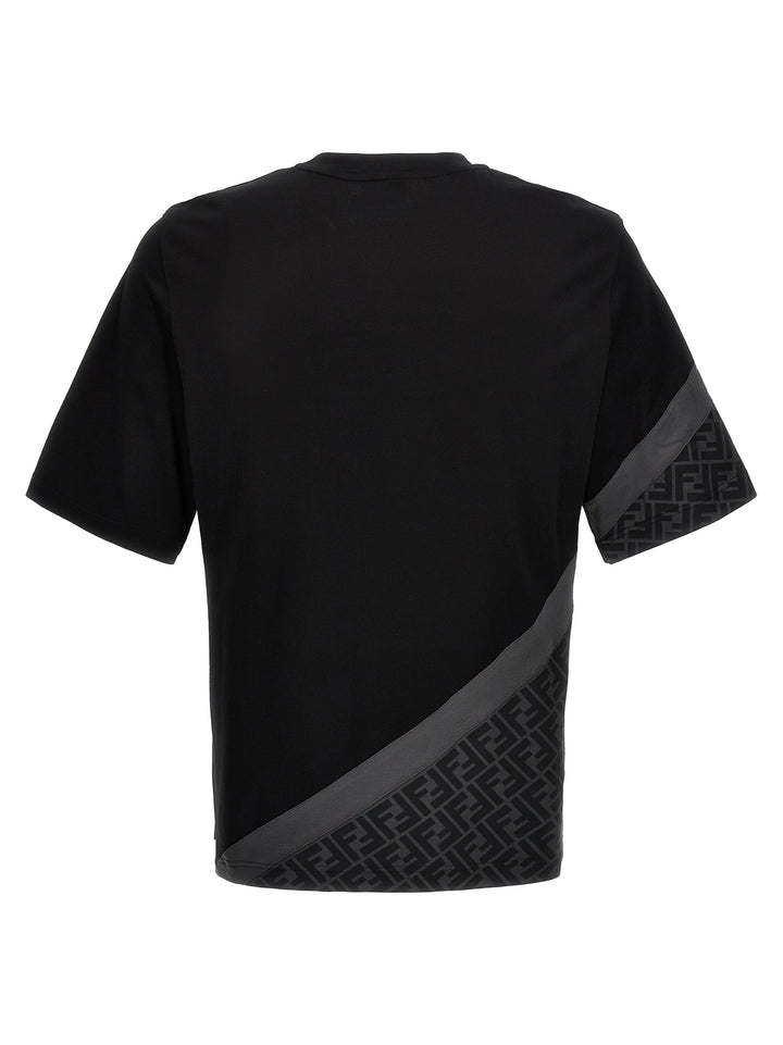 Fendi Diagonal T Shirt Nero