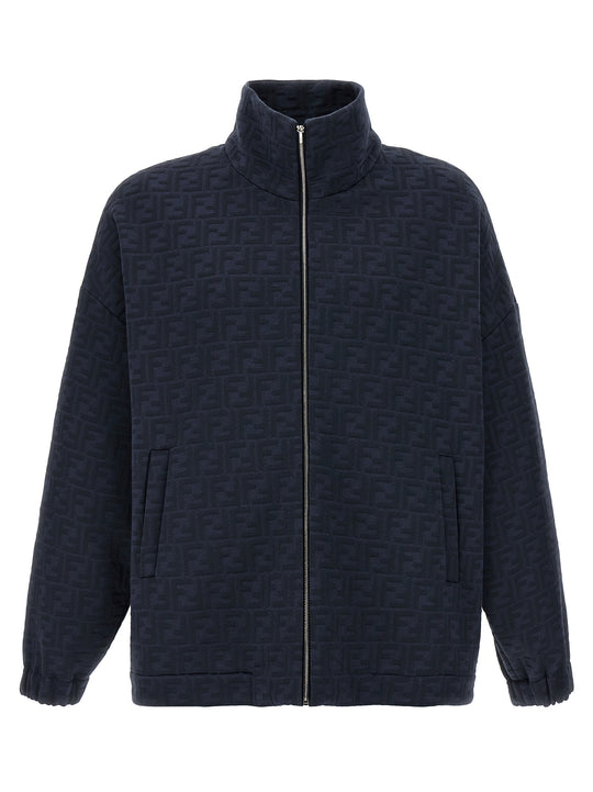 Ff Monogram Felpe Blu