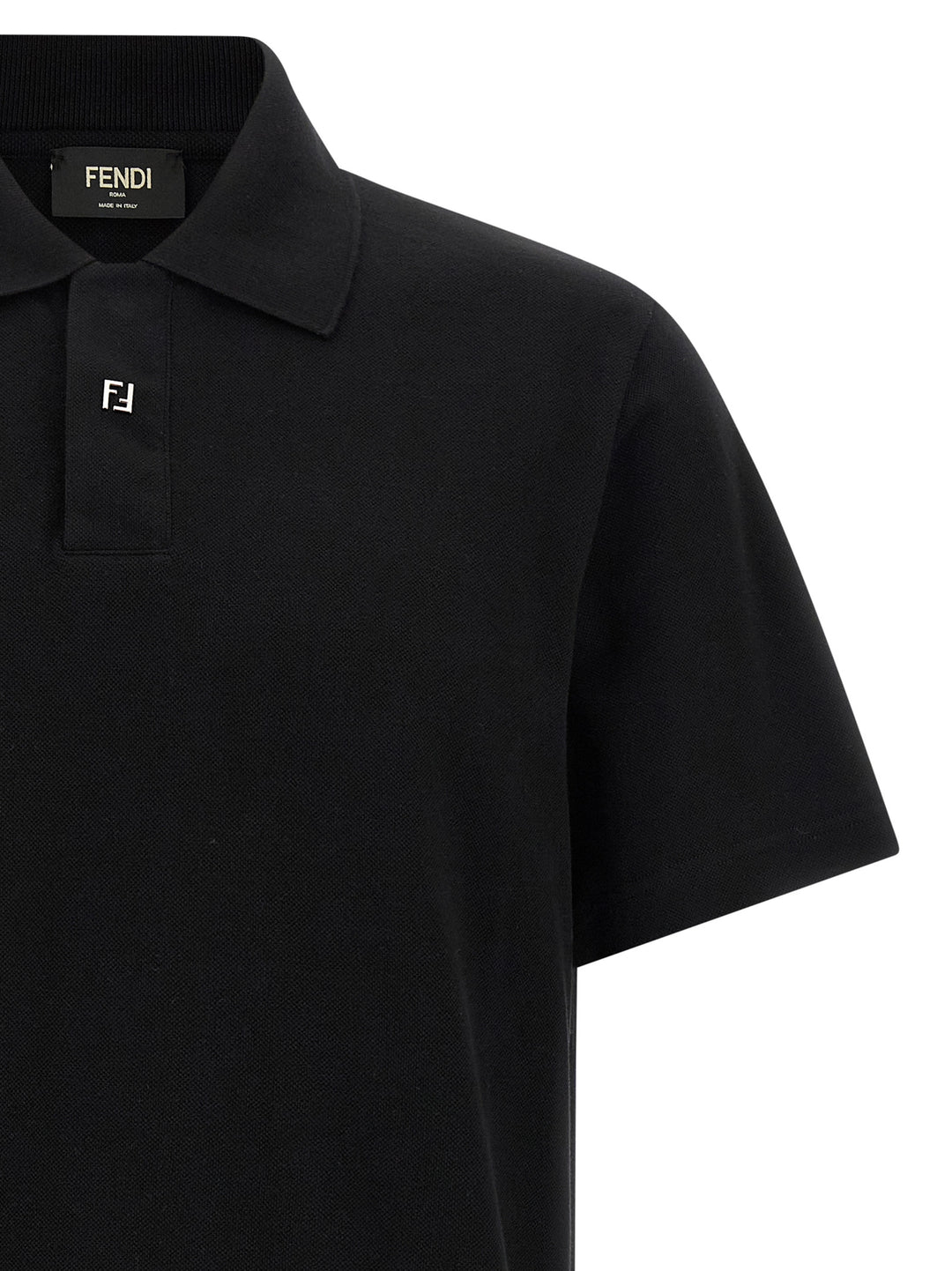 Fendi Piquet  Shirt Polo - Nero | ca68a03987aacba5fa1eb1db2156394847d9c3c2