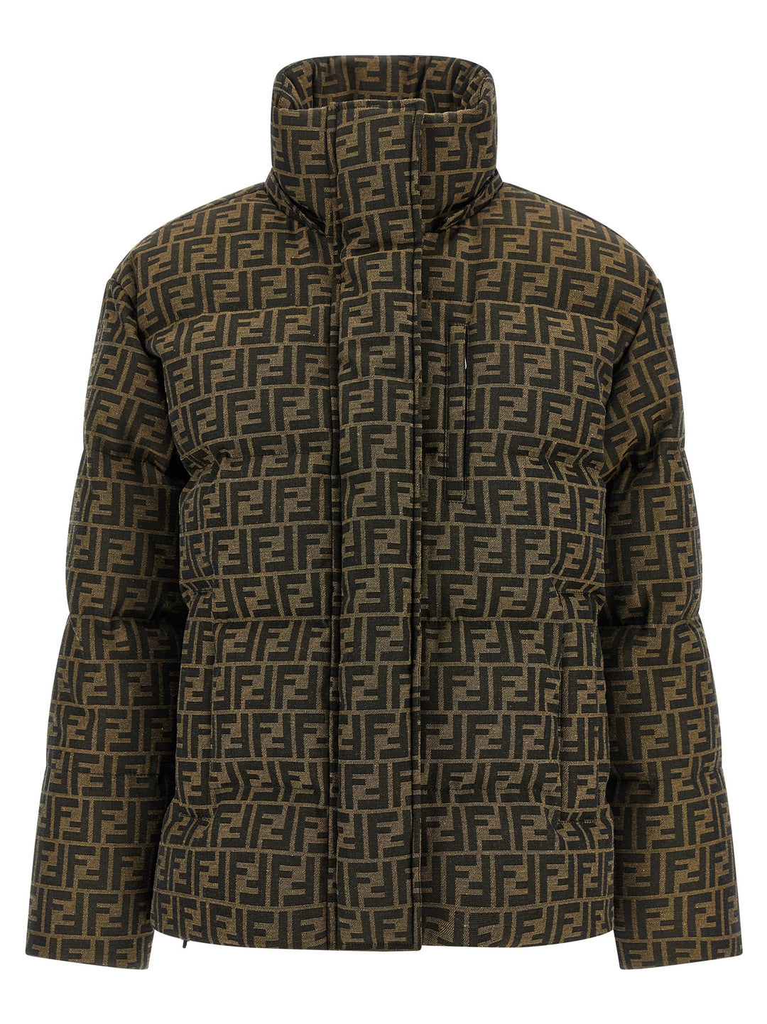 Fendi Ff Down Jacket Puffer Jackets - Marrone | c324809c71bf7d1e031fc0bda8486d3b42dcad9d