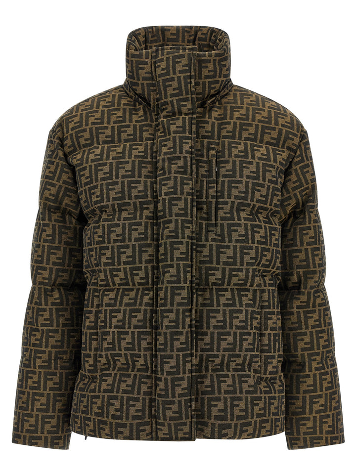 Fendi Ff Down Jacket Puffer Jackets - Marrone | c324809c71bf7d1e031fc0bda8486d3b42dcad9d
