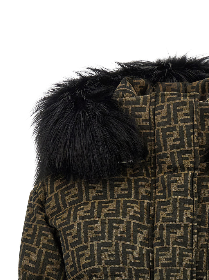 Fendi Ff Down Jacket Puffer Jackets - Marrone | 19a73ec44c2e8d2e6a7d2766bd336140521a348e