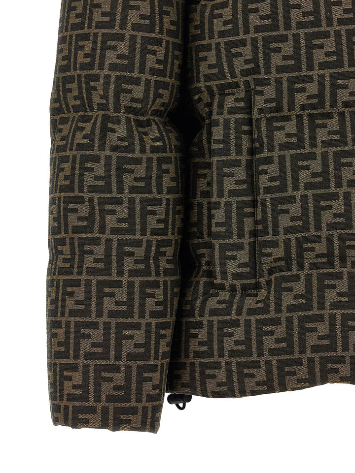 Fendi Ff Down Jacket Puffer Jackets - Marrone | 25bc4fbbbf94c336b233041fd48e894bb3416080