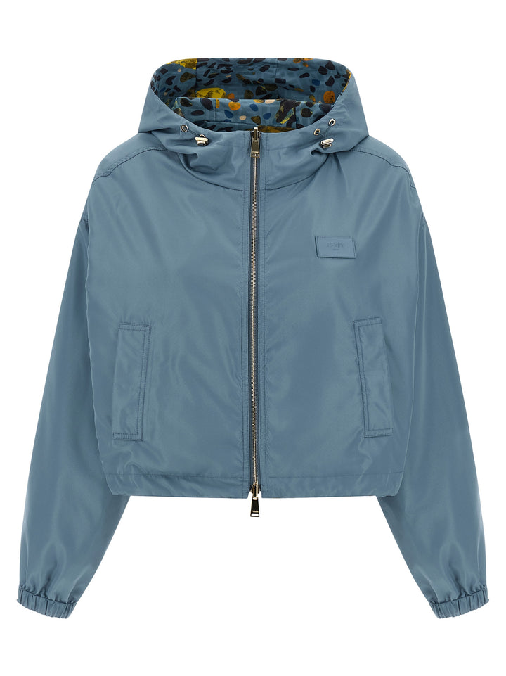 Fendi Reversible Windbreaker Puffer Jackets - Blu | 5d602947a931691f4d848e4e4da57265a80dabc1