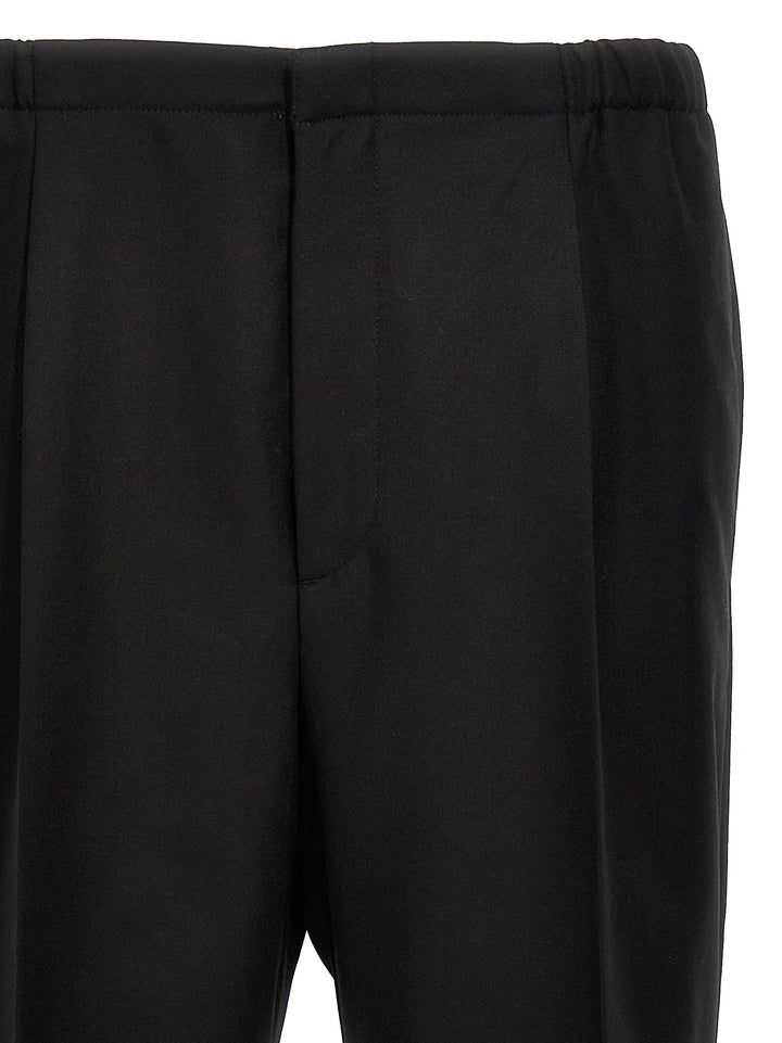 Fendi Cool Wool Pantaloni - Nero | 3475fd2f0056fe21978c84c74a389080b68ea45d