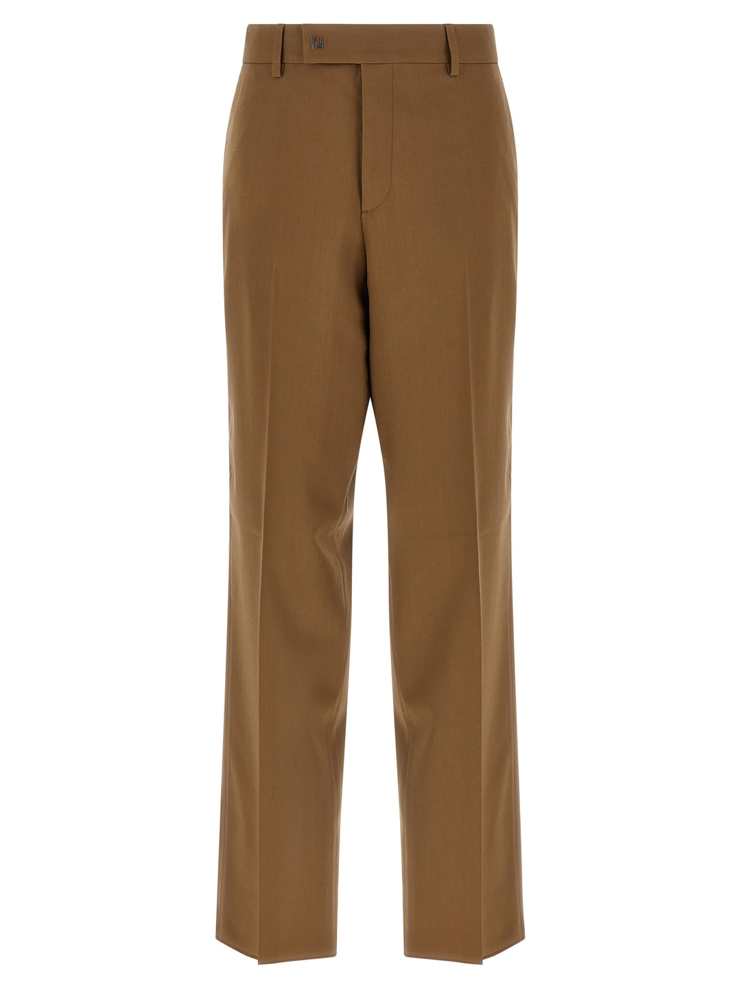 Fendi Gabardine Wool Trousers Pantaloni - Marrone | 6b8e2fa1aca89c3f86d3d398e3e42e0cc1af8521