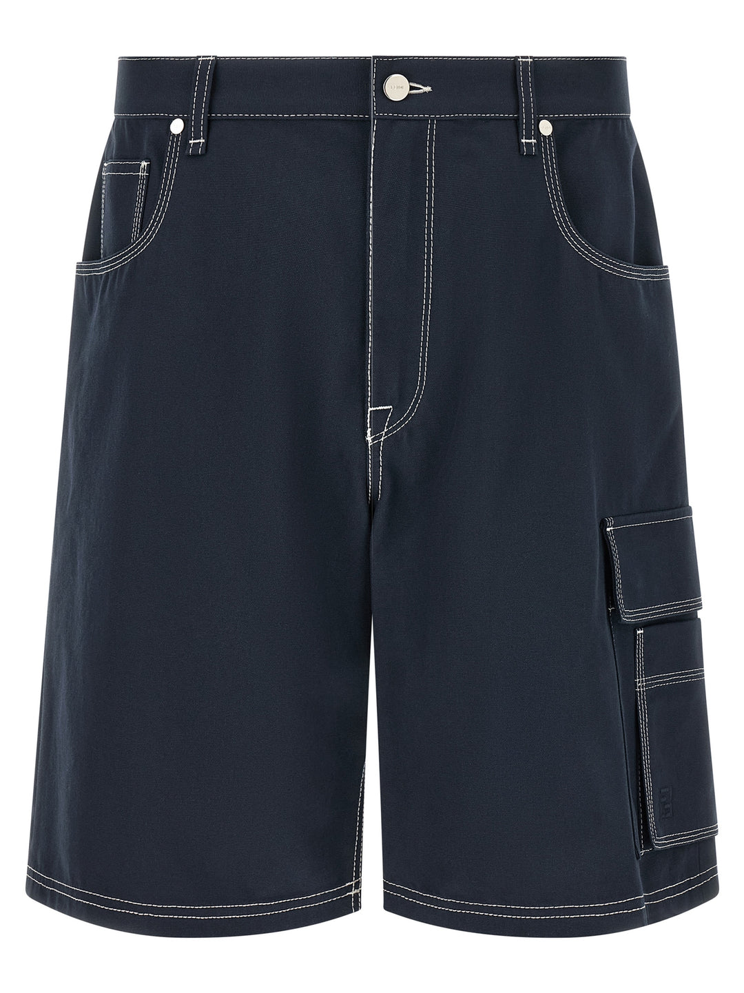 Fendi Bermuda Cargo Canvas Shorts Bermuda e Short - Blu | 46d7e4c6ce57f934f4f33f86916616a4eefbfd70