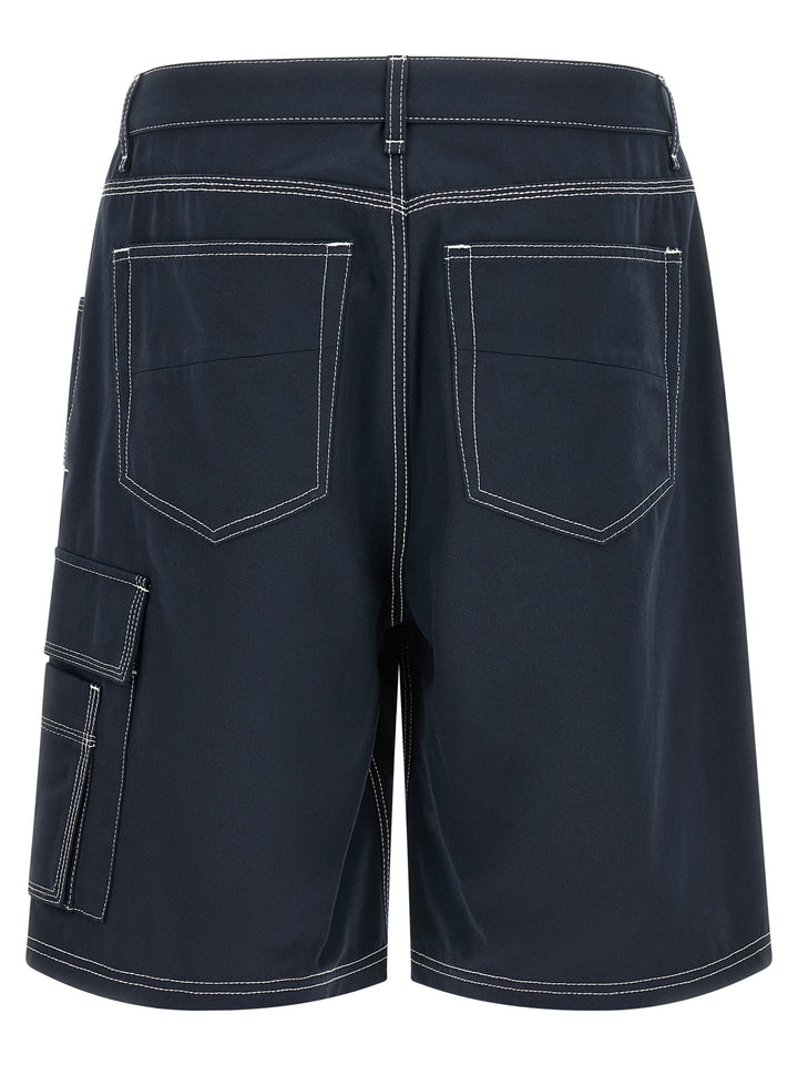 Fendi Bermuda Cargo Canvas Shorts Bermuda e Short - Blu | 3006f932fb99b93de8a0ddb7a4369f236543c35a