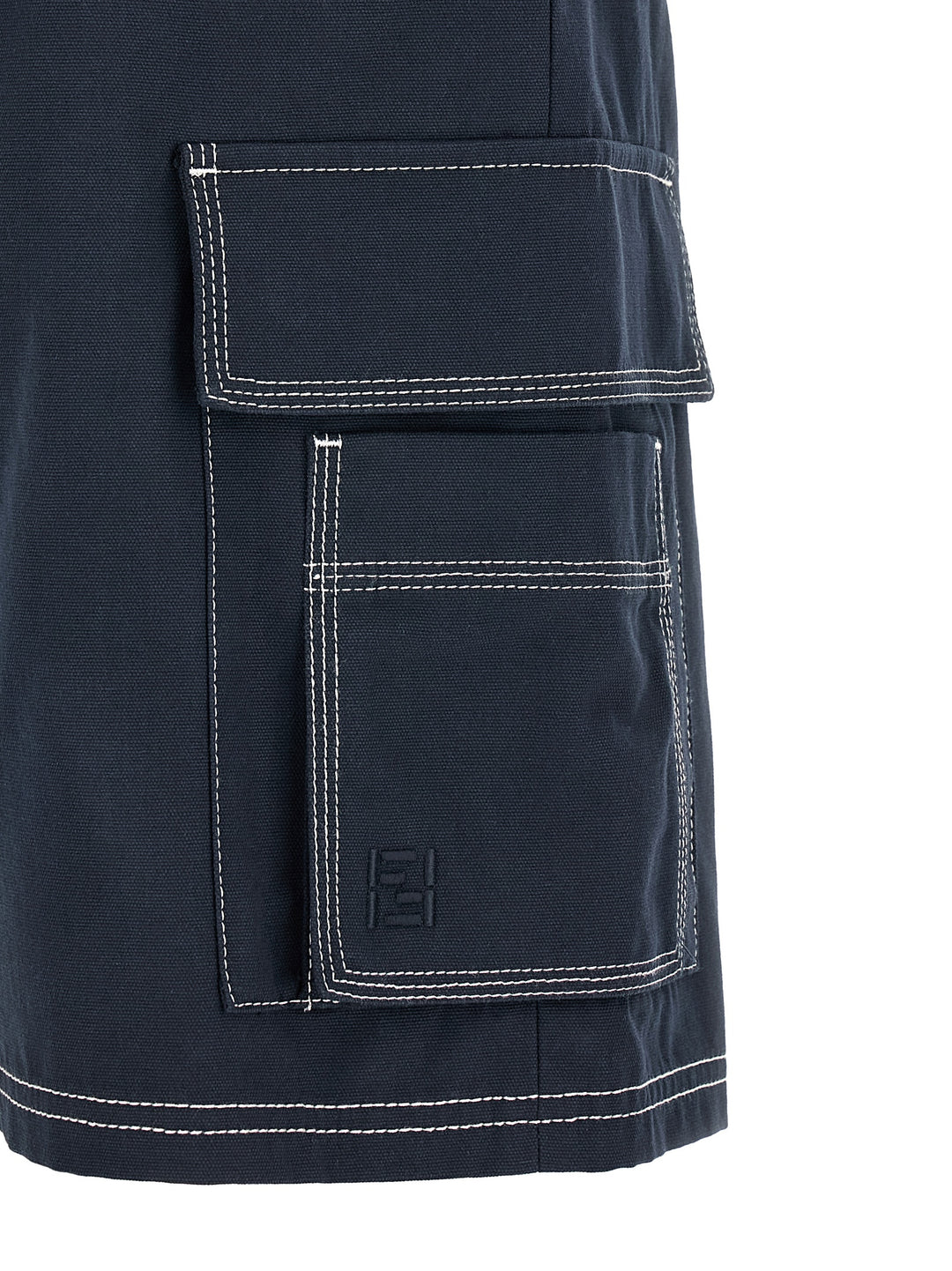 Fendi Bermuda Cargo Canvas Shorts Bermuda e Short - Blu | 6691e56fafe56b4810dbc6f567823fc511370fd4
