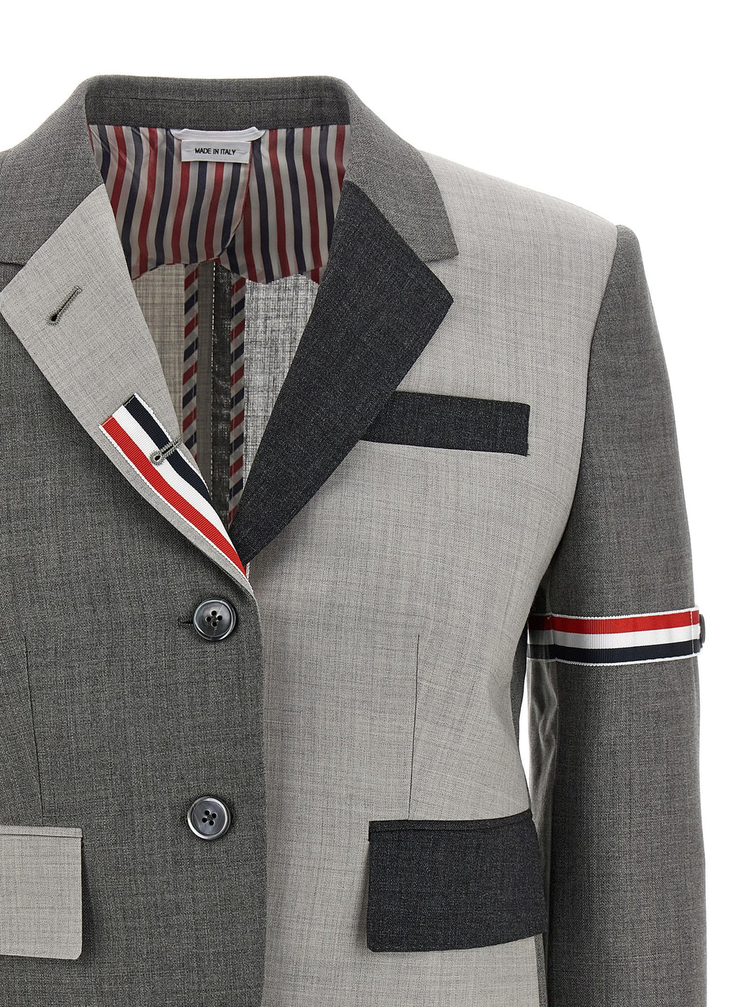 Thom Browne Fun-Mix BlazerS - Grigio | 57f5a8cb40a358cdff397c2e366c54fb631a2118