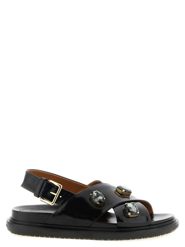 Marni Fussbett Sandali - Nero | a19856cac8be7db3c26e6a7d641f1a043946010a