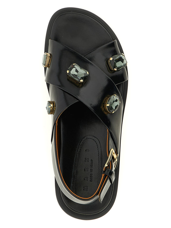Marni Fussbett Sandali - Nero | 6efdd80113b3c5d596a1b18371aa0502ee39431e