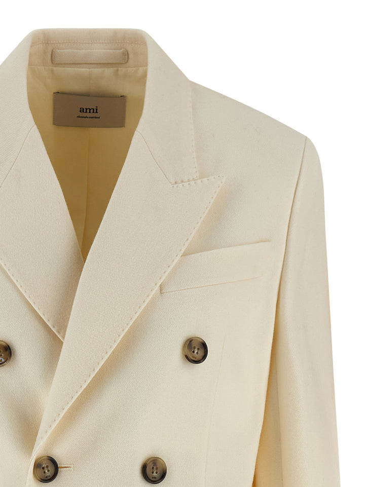 Ami Paris Wool Blazer BlazerS - Bianco | 0c2b7ea9677d2b5bcf9bccf09168764bd574a19a