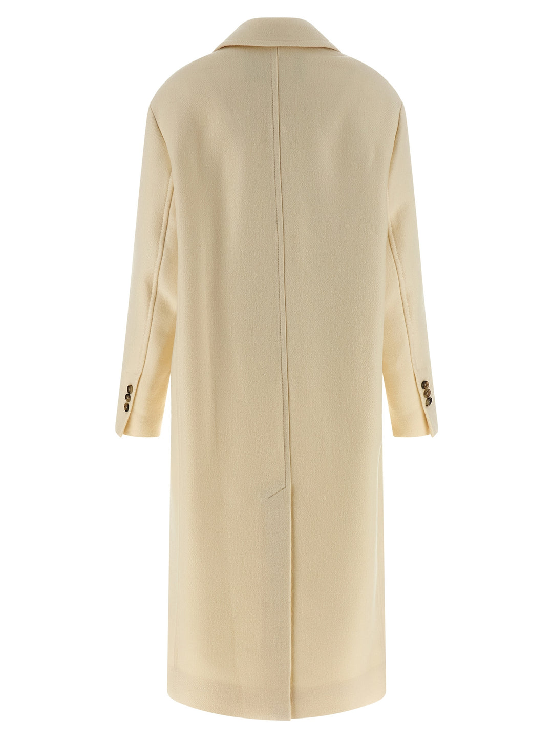 Ami Paris Double-Breasted Coat Trench e Impermeabili - Bianco | f82a9ab146c876592591a48e2d7b86d670ecb23d