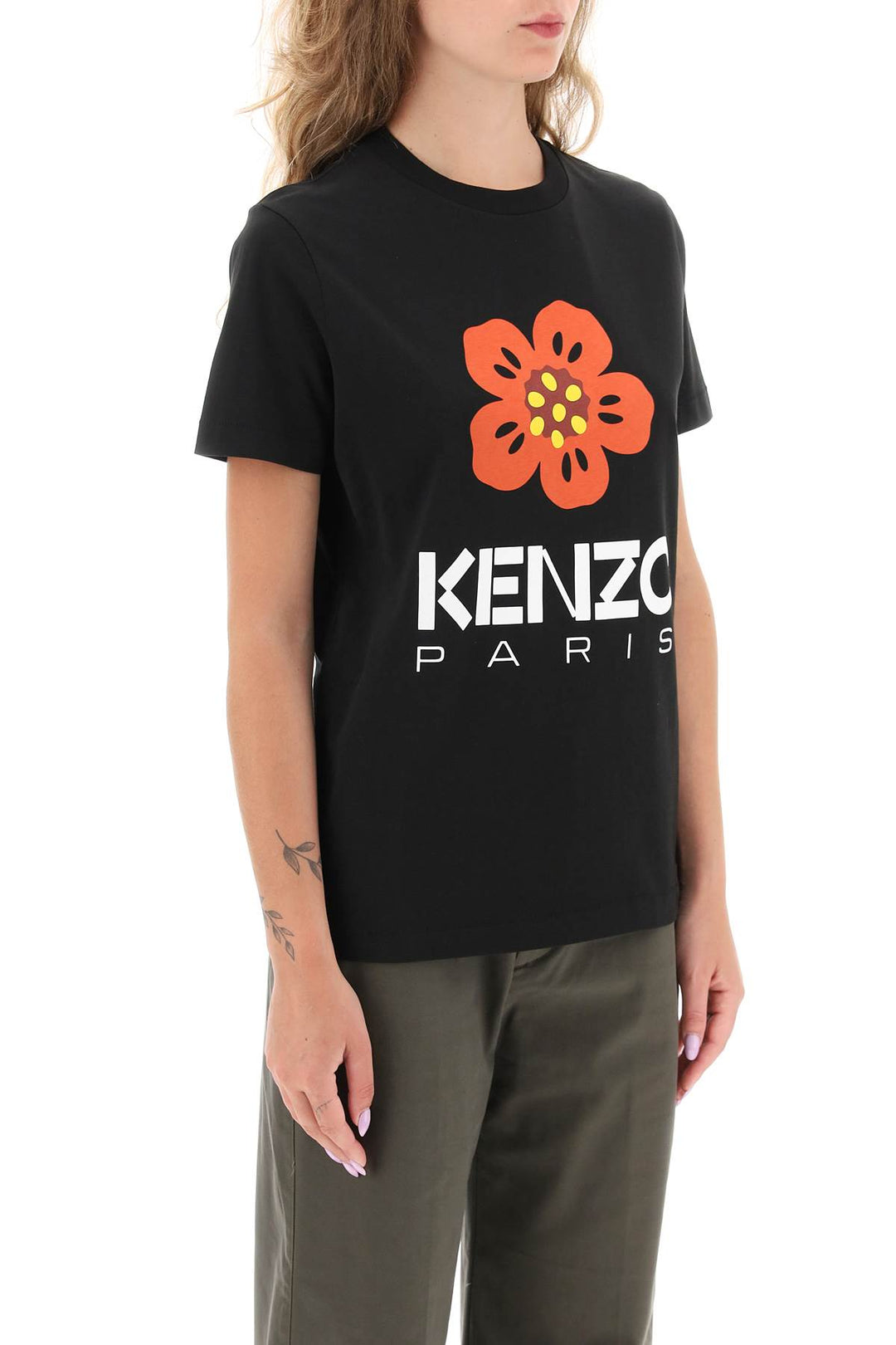 T Shirt Con Stampa Boke Flower