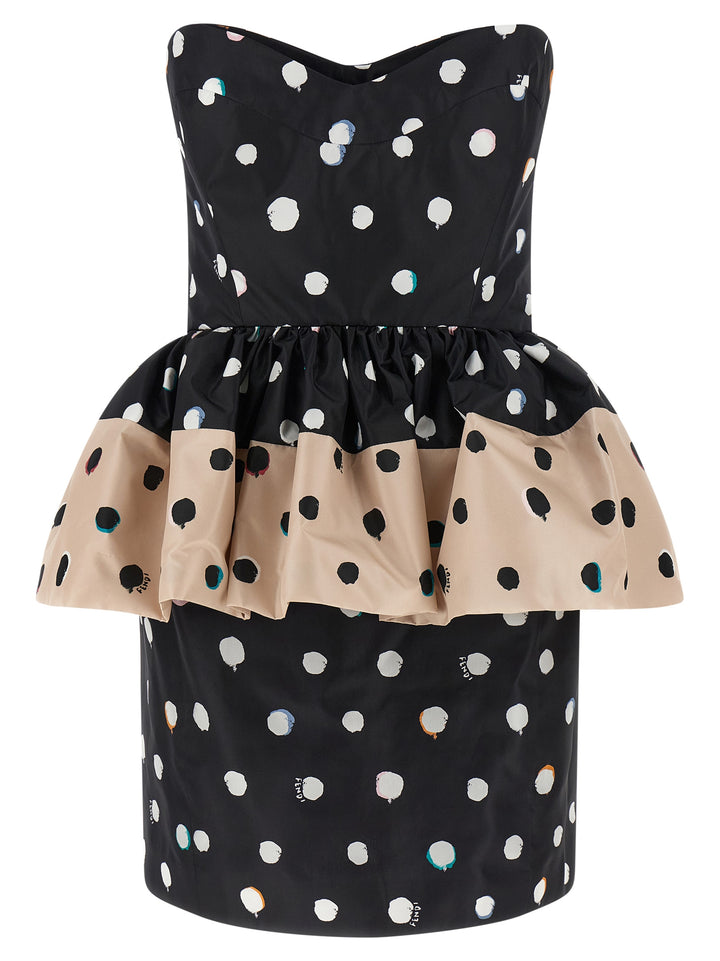 Fendi Falena Dots Abiti - Nero | e9b0abb02734906e76d92413aef620761f98e645