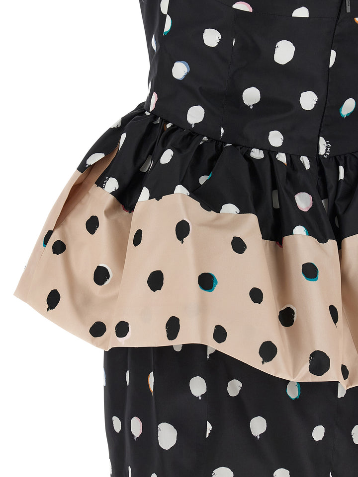 Fendi Falena Dots Abiti - Nero | 4546d61c95ac4323efb110c34a110a26aa72a8b4