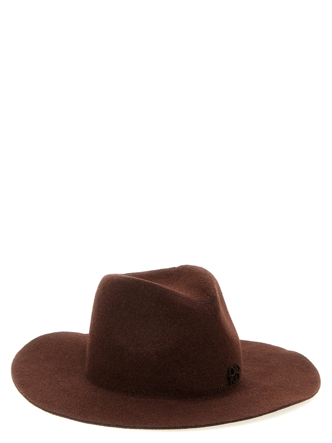 Ruslan Baginskiy Monogram-Embellished Fedora Cappelli - Marrone | a5bf7c56ffdd08cfacd5bd4f187b055c0bbac56f