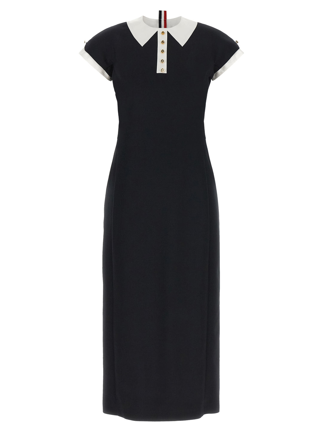 Thom Browne Polo Dress With Intarsia And Rwb Detail Abiti - Blu | c4646b196983804c9714202e5c951d0f4956bfe5