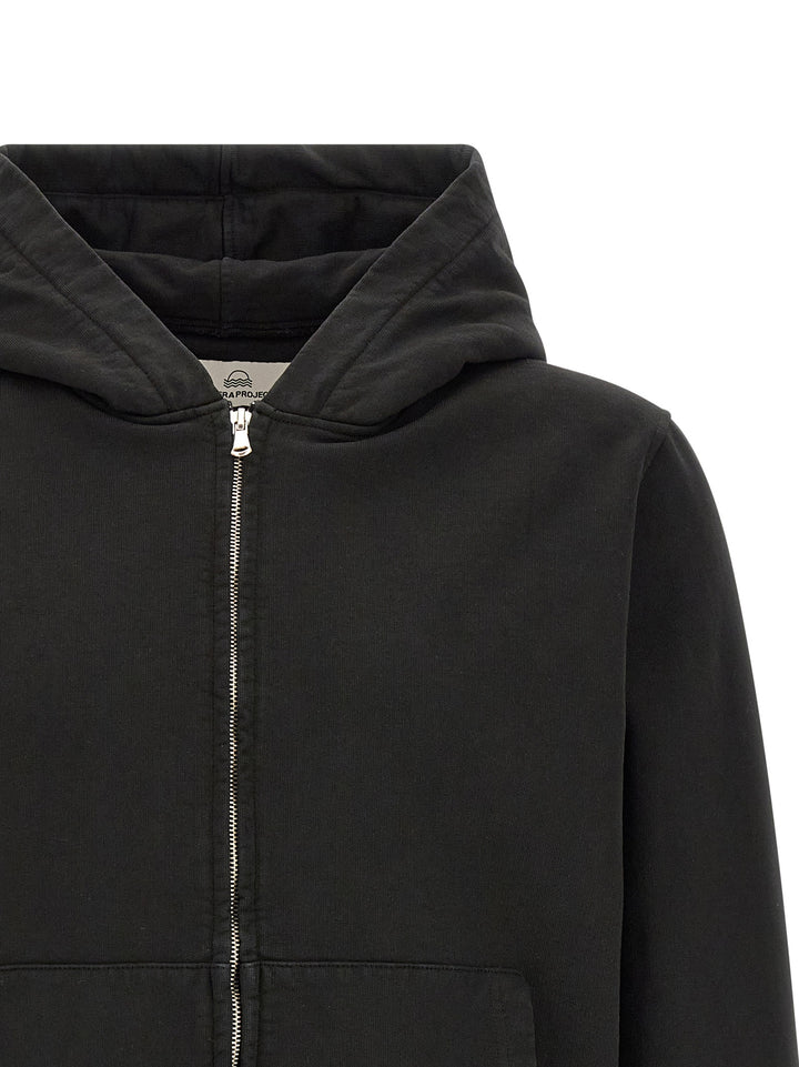 Riviera Project Cotton Hoodie Felpe - Nero | b12bffe967b8cbb1305e73a44b68b912898f9a61