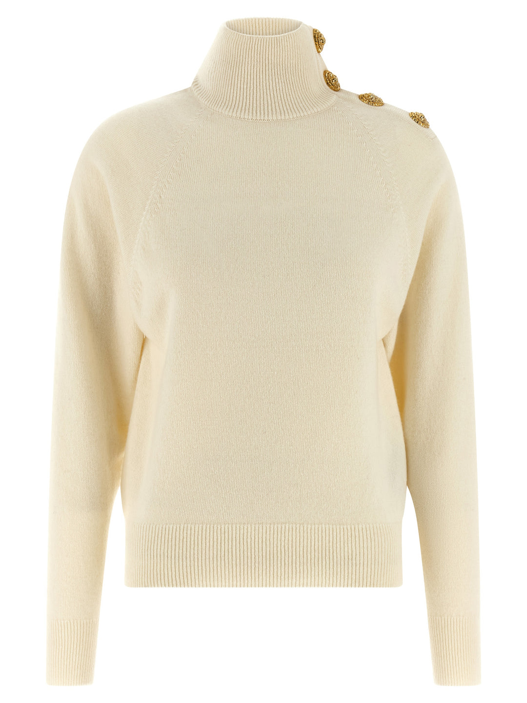 Balmain Cashmere Wool Sweater Maglioni - Bianco | 87d8d4cfd3277611ec88700b6828205f691e0c86