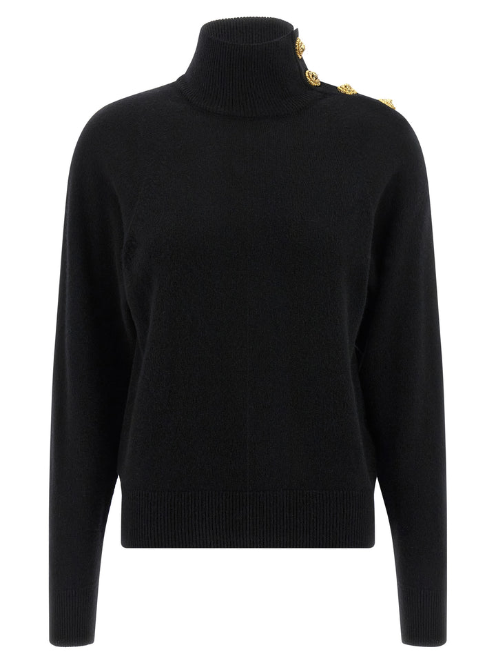 Balmain Cashmere Wool Sweater Maglioni - Nero | 73cb4d57cb35b713860156c24bc794076fff1706