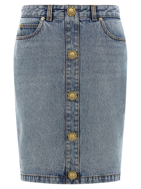 Denim Skirt Gonne Celeste