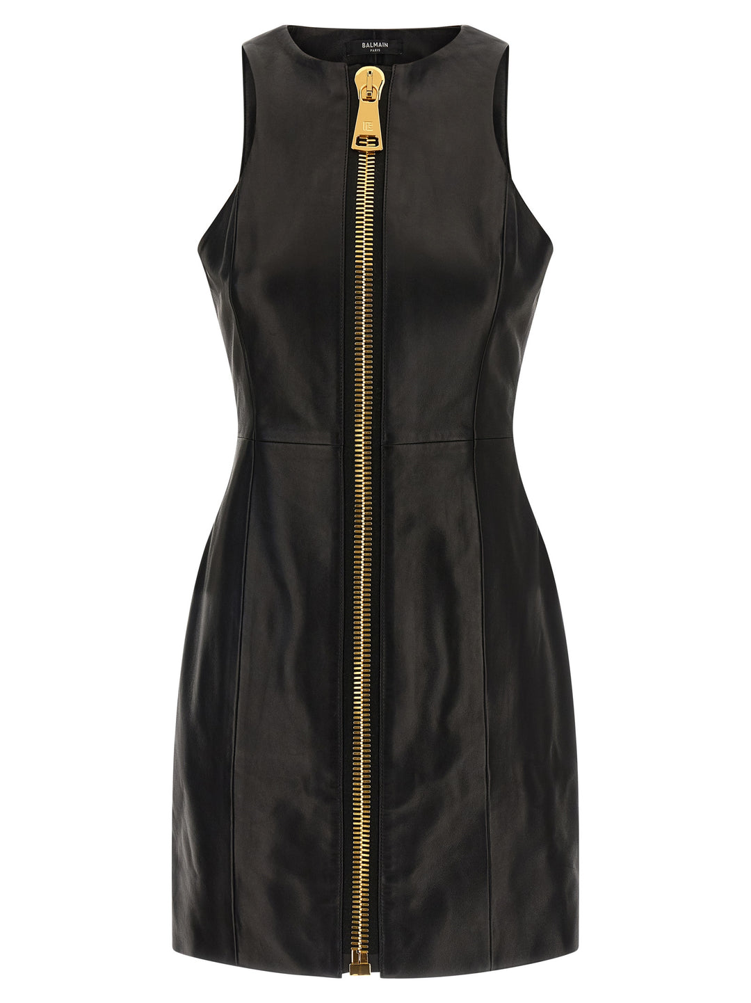 Balmain Maxi Zip Leather Dress Abiti - Nero | 2883f254034b634359b6be51e27c450c3cc71f6f