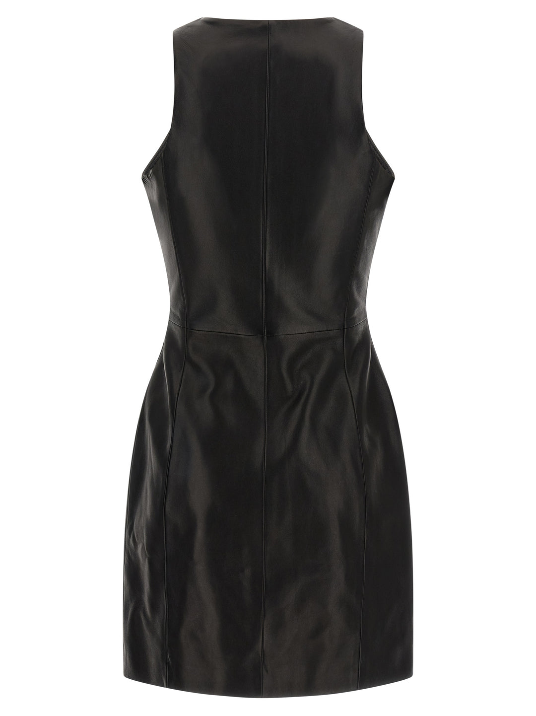 Balmain Maxi Zip Leather Dress Abiti - Nero | 6950d3871b88225fffad2c1d86769755355c7d9c
