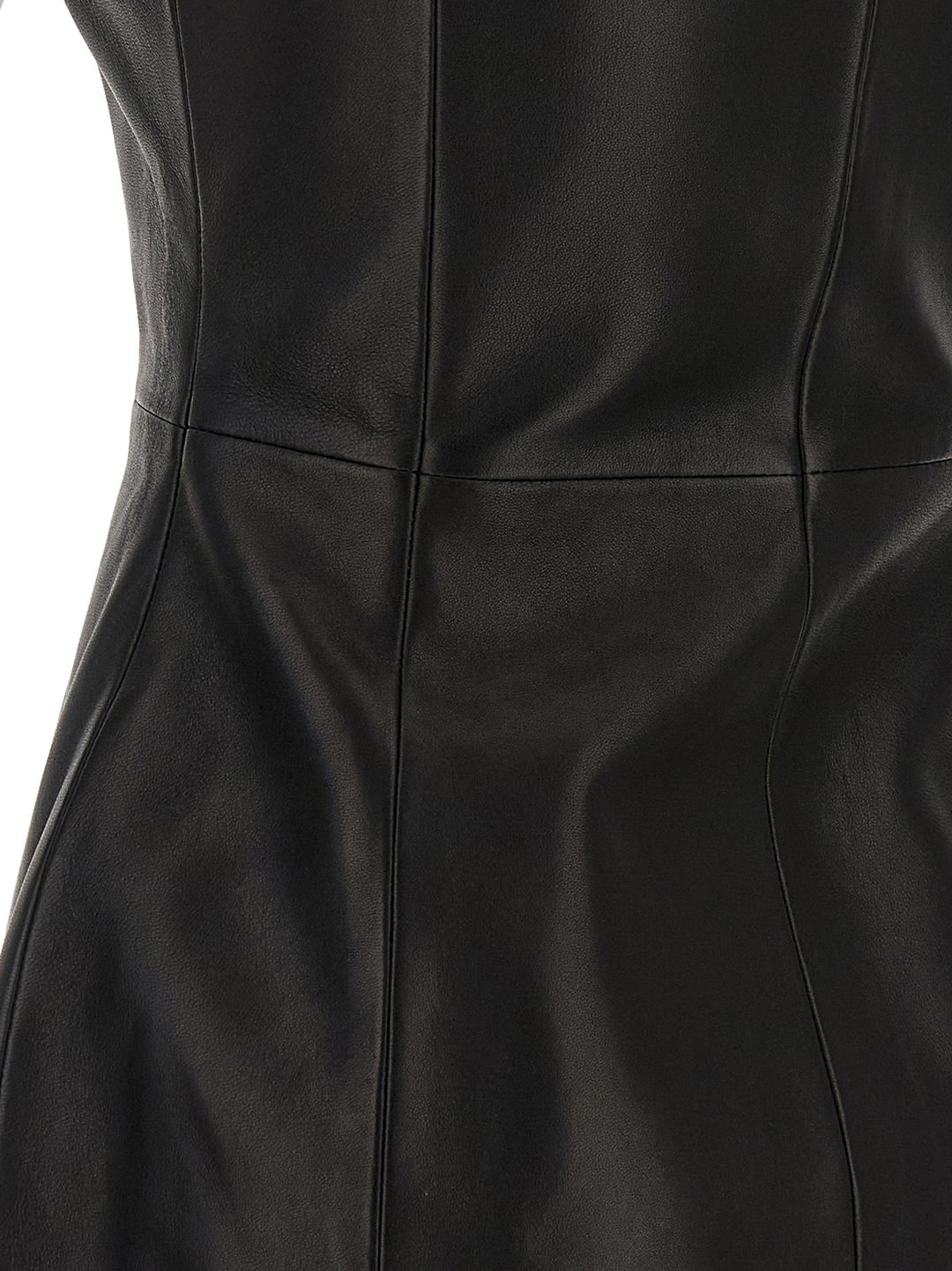 Balmain Maxi Zip Leather Dress Abiti - Nero | a867d1c33060e202abbed9a6899f2cf159239e42