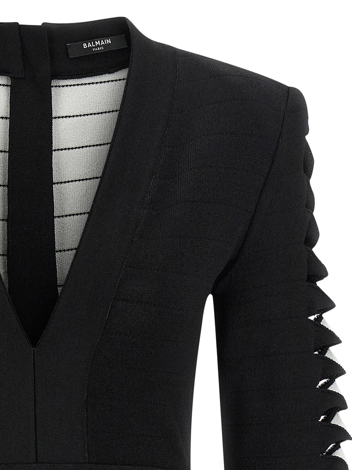 Balmain Cut-Out Dress Abiti - Nero | 06a7f1ae09e94641f9598de0fdf5e156ddde6bcb