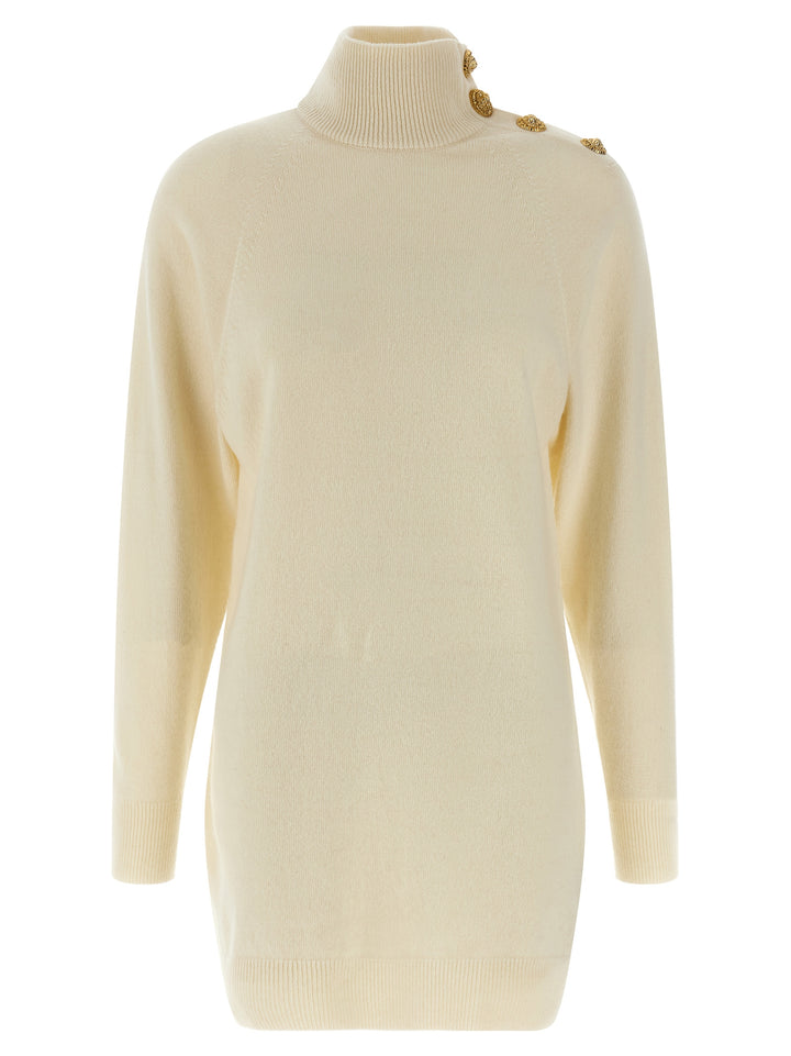 Balmain Cashmere Wool Dress Abiti - Beige | b97a3274d2f112310ccf9852b4603df1bfc86a9d