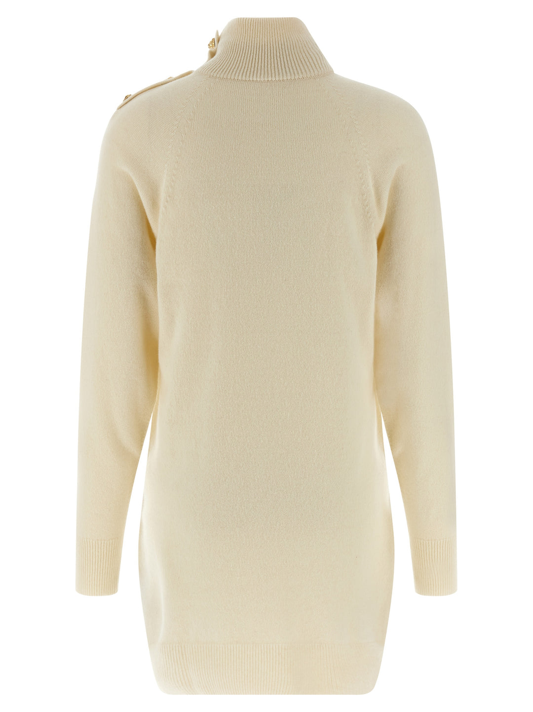 Balmain Cashmere Wool Dress Abiti - Beige | 3907503bedb06ee8c0f940dc1ff6ee1c897a4eee