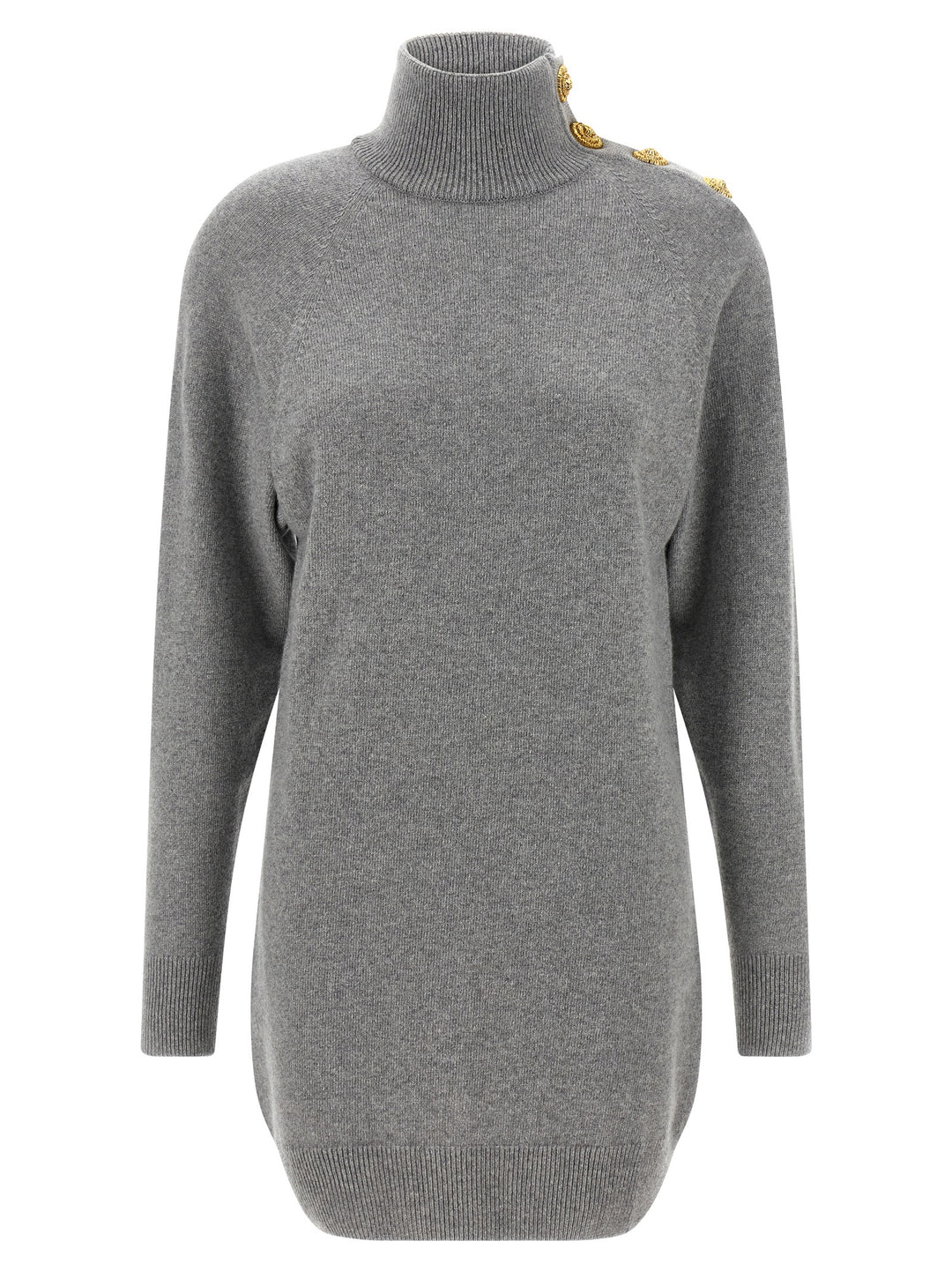 Balmain Cashmere Wool Dress Abiti - Grigio | 7780ae238c02ec6a7b5a833d5eda5510e6241deb