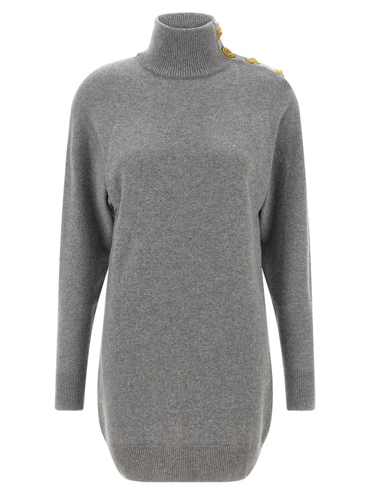 Cashmere Wool Dress Abiti Grigio