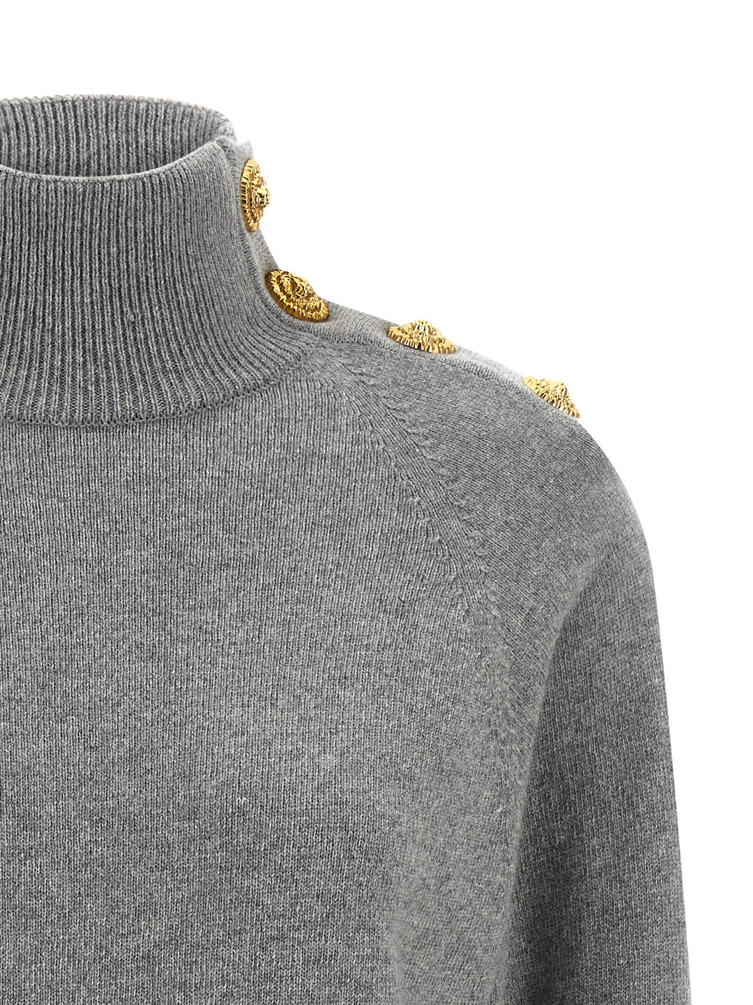 Balmain Cashmere Wool Dress Abiti - Grigio | 076fd215bf6805ea6e2bbd01644c668f076710df