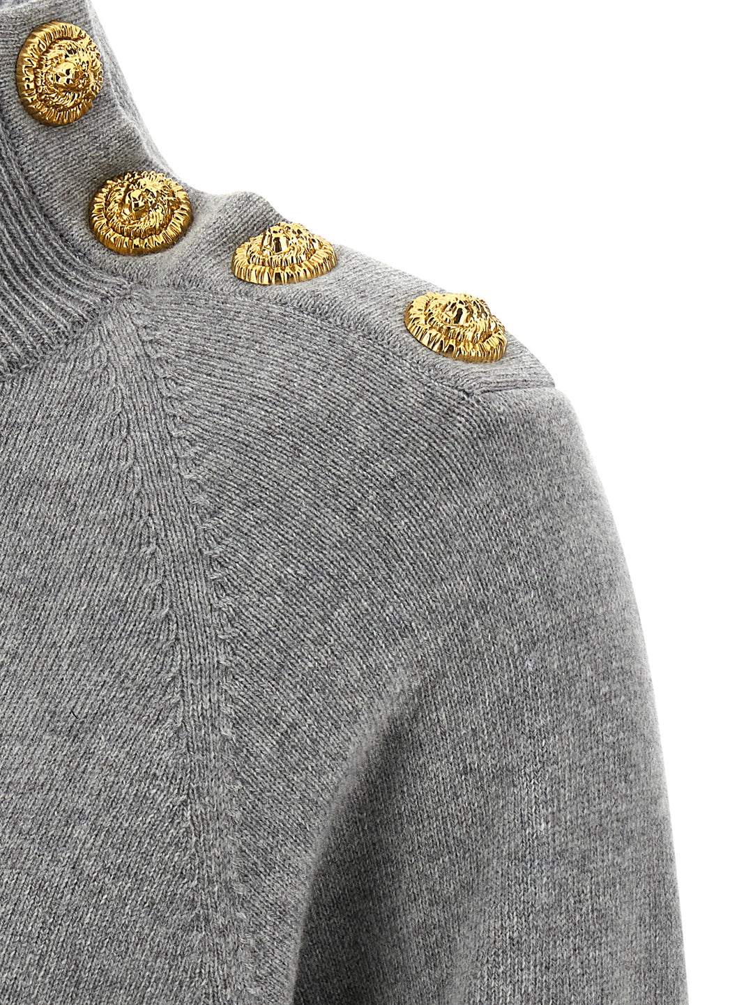 Balmain Cashmere Wool Dress Abiti - Grigio | bd599ef2c5137d34a185a9ebf6bf5a471f9030da