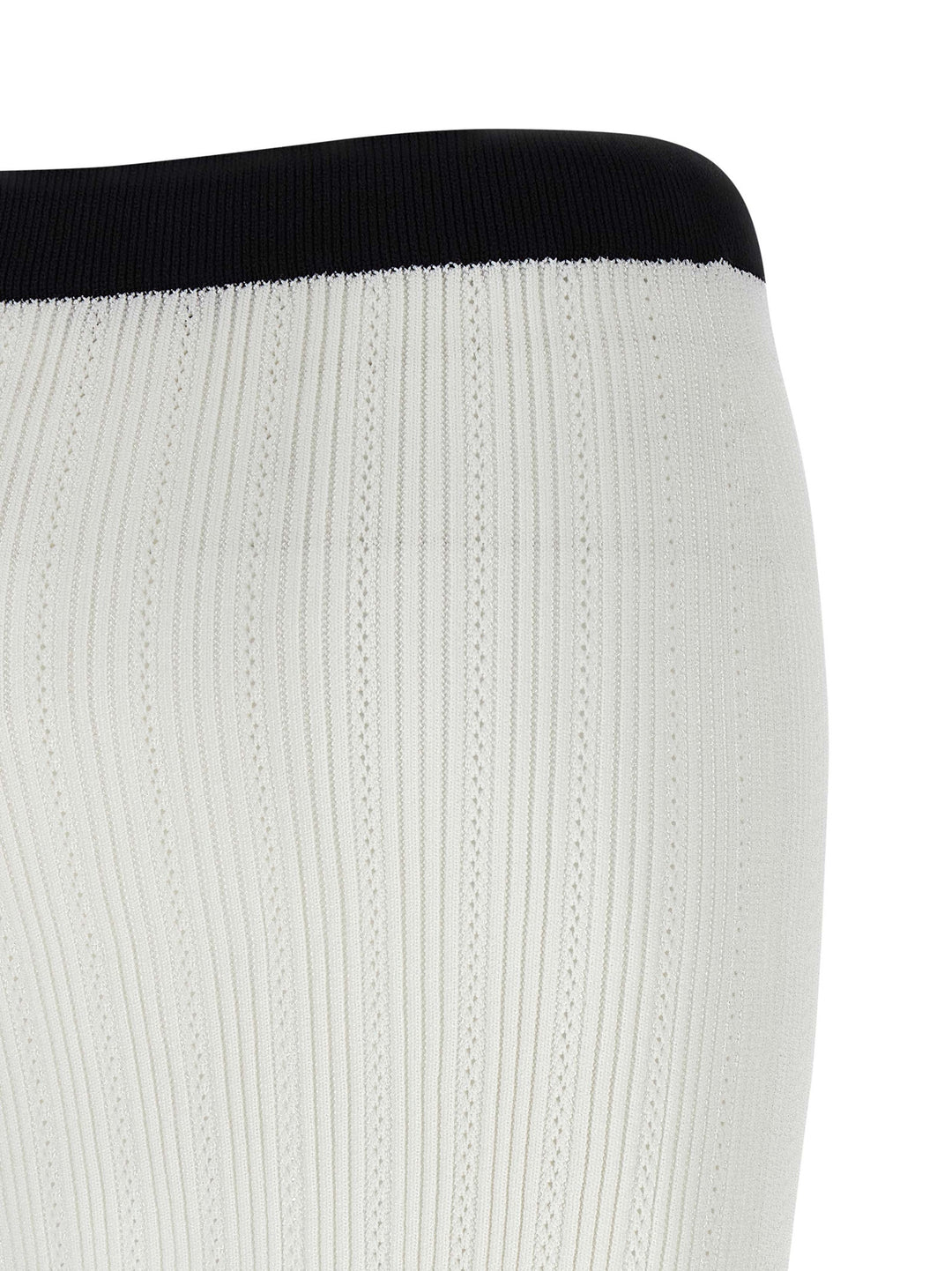 Balmain Two-Tone Miniskirt Gonne - Bianco/Nero | 3bfa36c4e4e5e9ad411c278b84eb340a4d1bab2c