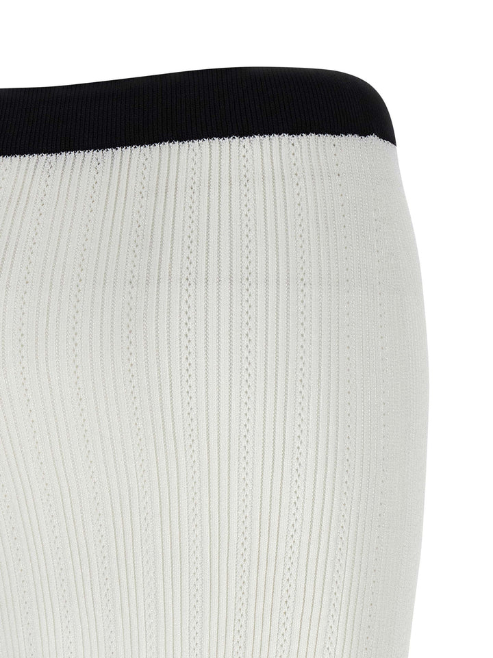 Balmain Two-Tone Miniskirt Gonne - Bianco/Nero | 3bfa36c4e4e5e9ad411c278b84eb340a4d1bab2c
