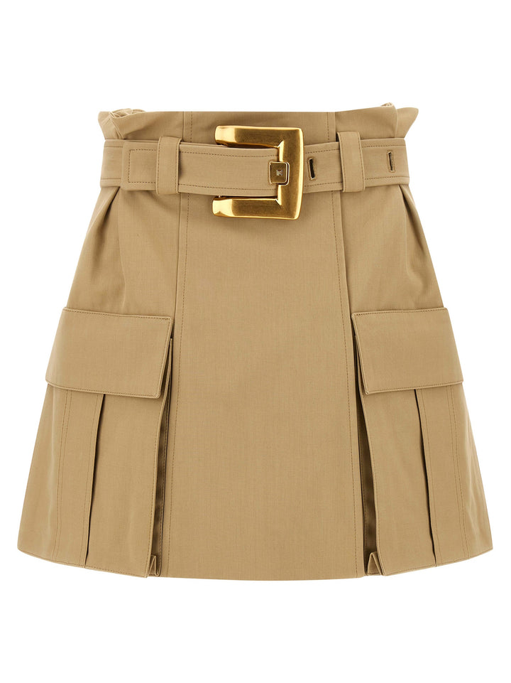 Balmain High Waist Skirt Gonne - Beige | 3f14a9e9f7e507899077ad55328c9026c200039b