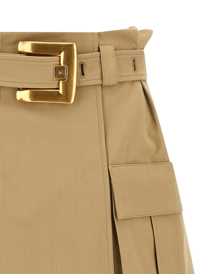 Balmain High Waist Skirt Gonne - Beige | b63d3cc441ad0a875a88b832690753817f9fc118