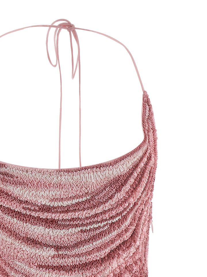 Balmain Sequin Dress Abiti - Rosa | 3955058d5a90bff143da1cc775d36acc95415245