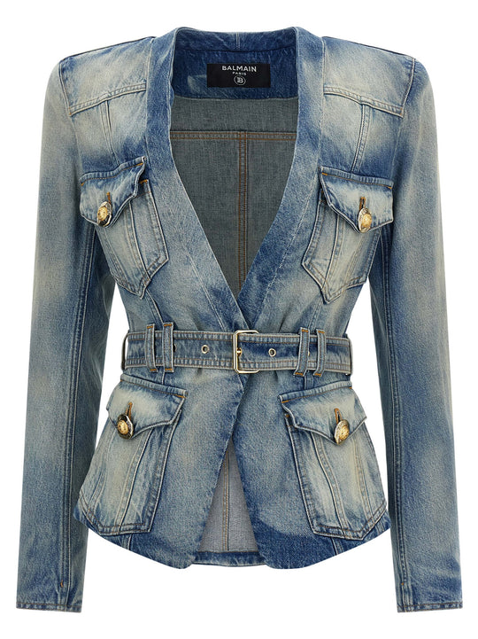 Denim Blazer Blazers Celeste