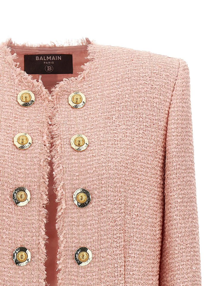 Balmain Sequin Tweed Blazer BlazerS - Rosa | 3e294af384ce1039ae42fda69dfba0930b759367