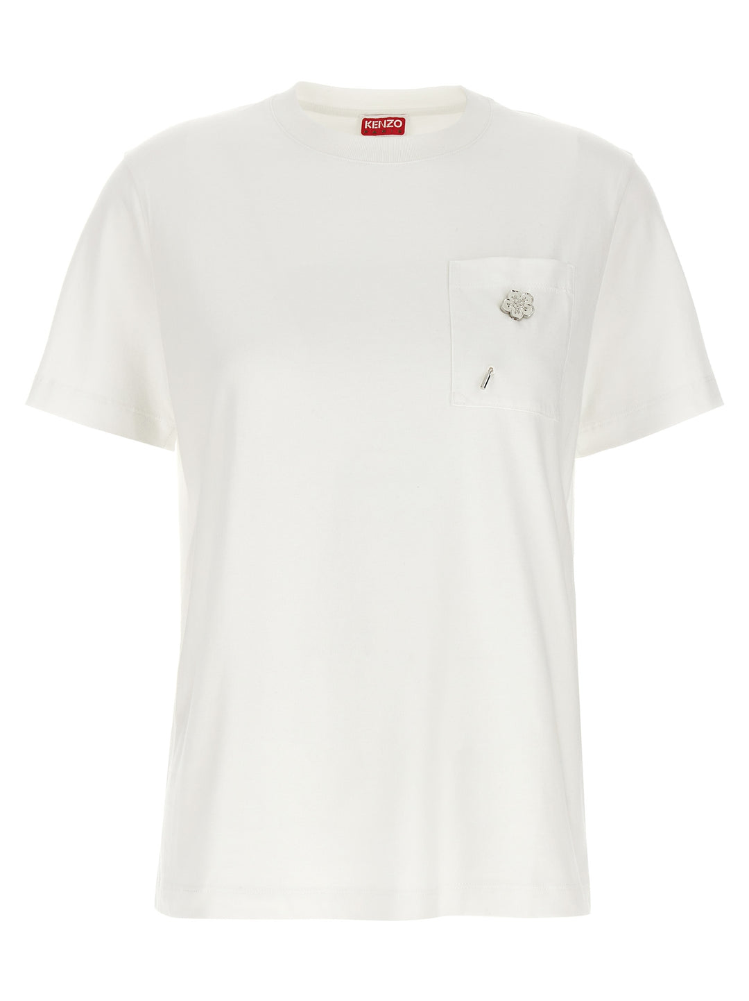 Kenzo Logo Pin T shirt - Bianco | e49d3150759e0b81758469bbb7ec048083bcbbd7