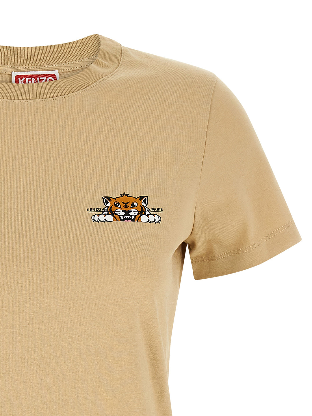 Kenzo Kenzo Happy Tiger T shirt - Beige | ff1e62d92b90abdedca1c0e00cb6de2199851903