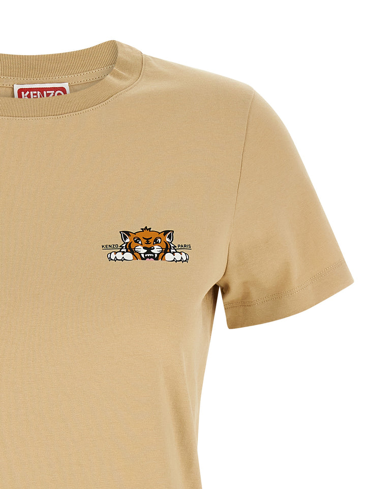 Kenzo Kenzo Happy Tiger T shirt - Beige | ff1e62d92b90abdedca1c0e00cb6de2199851903