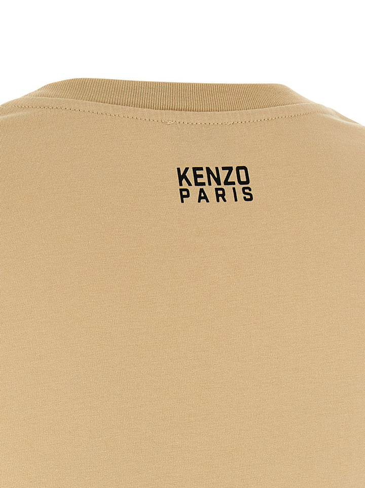 Kenzo Kenzo Happy Tiger T shirt - Beige | 32bb17499dc90b54b349c20781615313b9d69d65