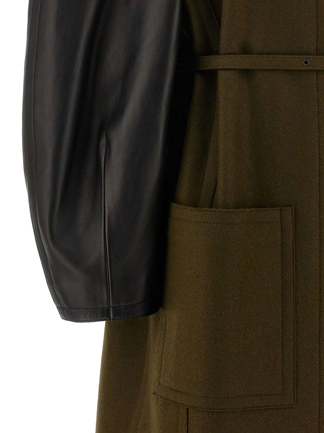 Fendi Wool Felt Trench e Impermeabili - Verde | c59940aadf81a9fd1684d17b0dc09801ae1521f6