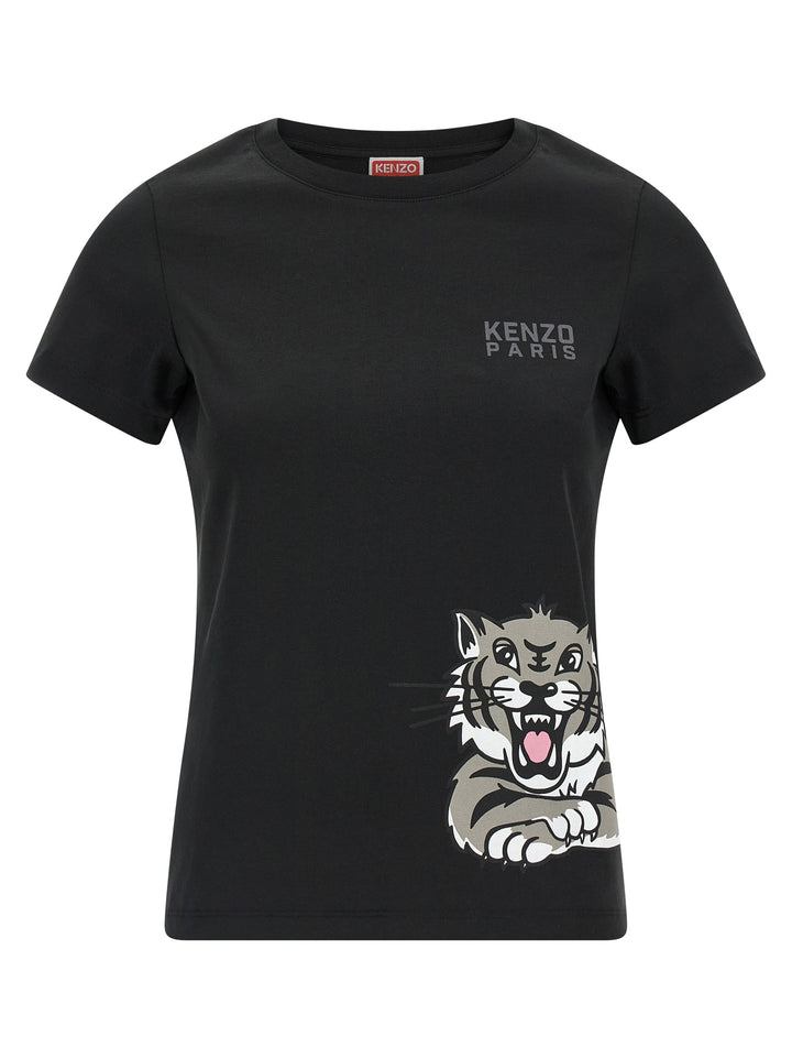 Kenzo Happy Tiger T shirt - Nero | d46b075074155c84697f016302e4292da815d123